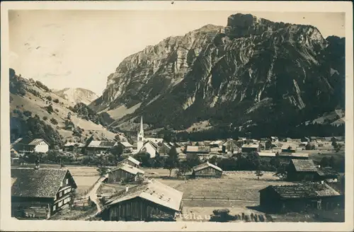 Ansichtskarte Mellau Blick auf die Stadt - Fotokarte 1928