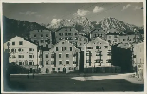 Ansichtskarte Hall in Tirol Solbad Hall Unterer Stadtplatz - Fotokarte 1930