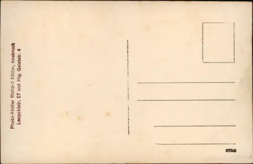 Ansichtskarte St. Christoph am Arlberg Skifahrer vor der Stadt 1930