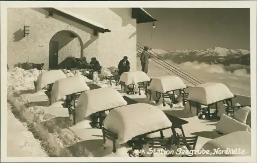 Ansichtskarte Innsbruck Nordkettenbahn Station Seegrube 1930
