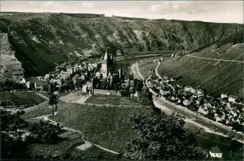 Ansichtskarte Cochem Kochem Totale - Fotokarte 1934
