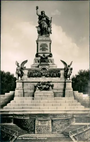Ansichtskarte Rüdesheim (Rhein) National-Denkmal / Niederwalddenkmal 1932