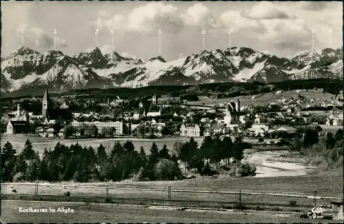 Ansichtskarte Kaufbeuren Stadt Beschreibung der Gipfel# 1963