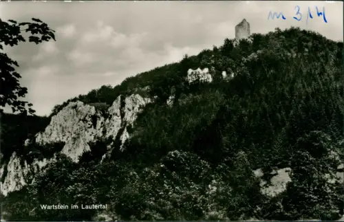 Ansichtskarte Erbstetten-Ehingen (Donau) Wartstein im Lautertal 1963