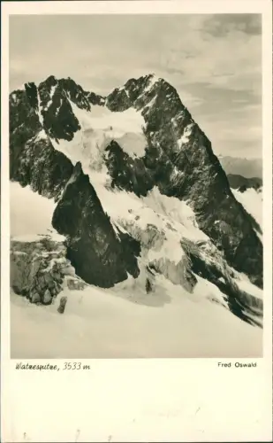 Kaunertal Watzespitze, 3533 m Stützpunkt: Kaunergrathütte (2811 m) 1934