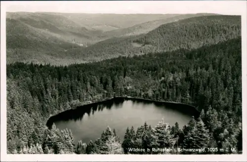Ansichtskarte Ruhestein-Seebach Wildsee Wald Schwarzwald 1934