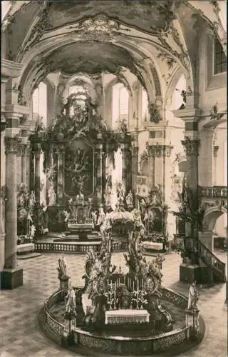 Ansichtskarte Bad Staffelstein Vierzehnheiligen - Inneres der Basilika 1940