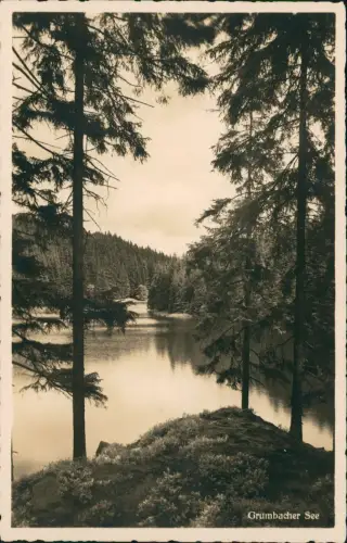 Ansichtskarte Hahnenklee-Bockswiese-Goslar Grumbacher Teich - Fotokarte 1934