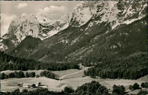 Ansichtskarte Ramsau bei Berchtesgaden Alpen Hütte 1963