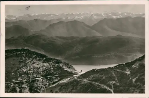 Ansichtskarte Urfeld-Kochel am See Fernsicht vom Herzogstand Walchensee 1953