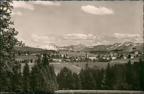 Ansichtskarte Scheidegg mit Hohen Ifen Widderstein Didamskopf 1961