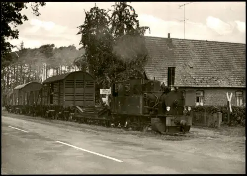 Dampflokomotive Kleinbahn Hoya Syke - Asendorf Güterzug mit Lokomotive 33  1998