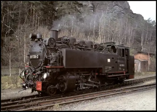 Ansichtskarte  Deutsche Reichsbahn (DR), Dampflokomotive 99 1735-2 1995