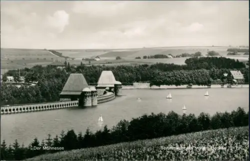 Ansichtskarte Soest Möhnetalsperre Boote 1950