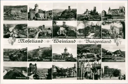 Ansichtskarte Wierschem Burg Eltz Treis Koblenz Mosel Städte Schlösser 1940