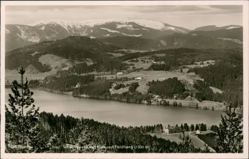 Ansichtskarte Titisee-Neustadt Blick auf Feldberg Titisee Schwarzwald 1935