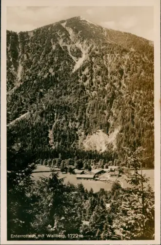Ansichtskarte Tegernsee (Stadt) Enterrottach mit Wallberg - Fotokarte 1930