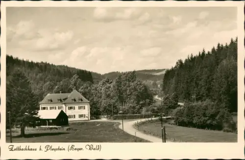 Ansichtskarte Pleystein Zottbachhaus Bayerischer Wald Fotokarte 1952