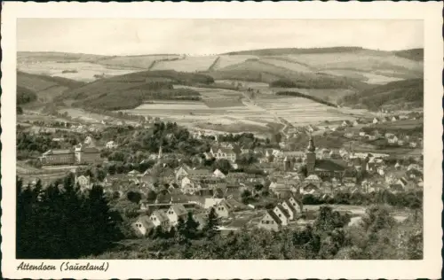 Ansichtskarte Attendorn Stadtblick 1934