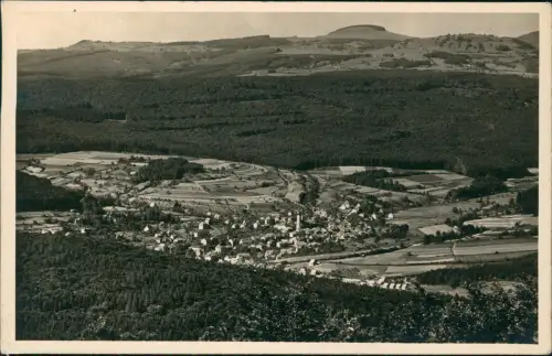 Bad Brückenau Blick vom Dreistelzturm Dammersfeld u. kl. Auersberg 1952