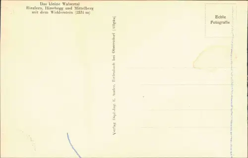 Riezlern-Mittelberg Vorarlberg kleine Walsertal Hirschegg  Winter 1930