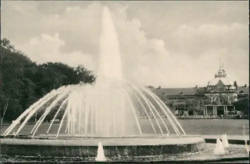 Ansichtskarte Bad Oeynhausen Wasserkunst mit Kurhaus 1963