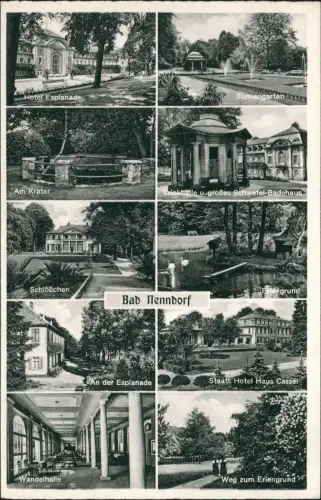 Ansichtskarte Bad Nenndorf Stadtteilansichten Hotel Erlengrund 1953