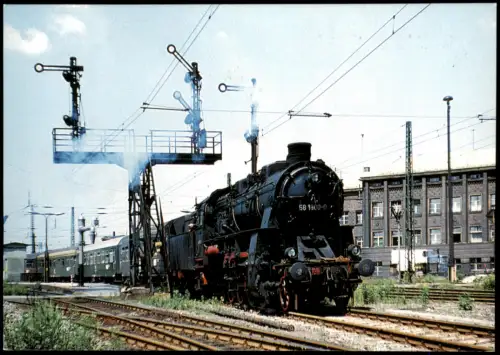 Ansichtskarte Zwickau Güterzuglokomotive 58 1800 1973