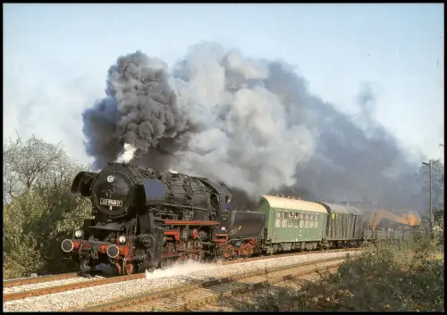 Ansichtskarte Reichenbach (Vogtland) Dampf-Güterzuglokomotive 52 8148-0 1992