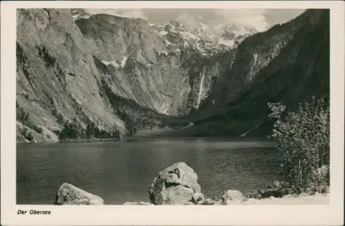 Ansichtskarte Berchtesgaden Obersee Alpen Fotokarte 1961