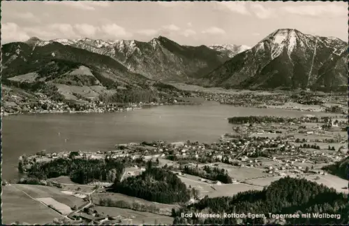 Ansichtskarte Bad Wiessee Tegernsee mit Wallberg - Fotokarte 1967