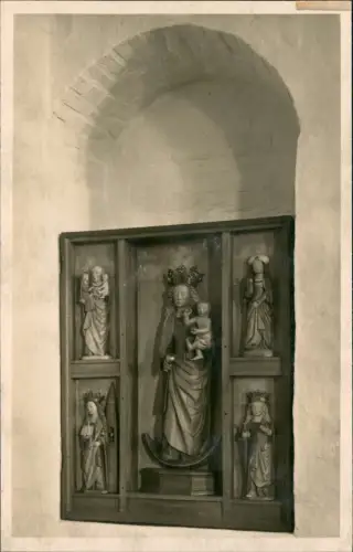 Religion Kirche Marien Statuen Maria Marienaltar 1950 Privatfoto