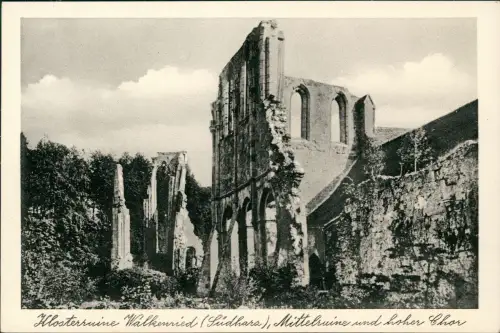 Ansichtskarte Walkenried (Harz) Kloster-Ruine 1952