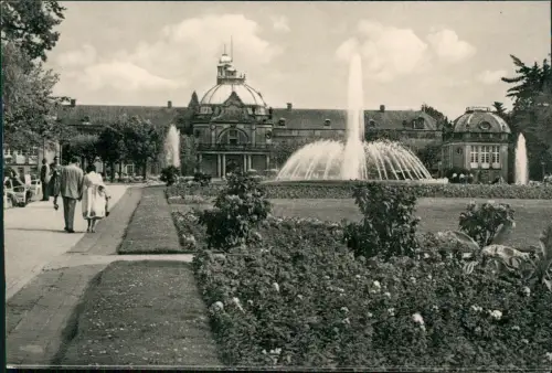 Ansichtskarte Bad Oeynhausen Kurgarten mit Kurhaus 1962