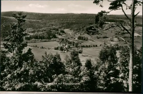 Ansichtskarte Bad Orb Spessart. Höhenblick auf Küppelsmühle 1957