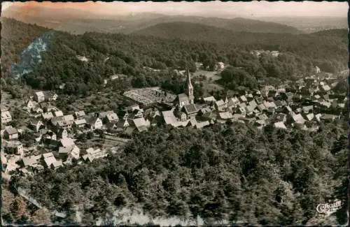 Ansichtskarte Dörrenbach Pfalz Stadtblick 1959