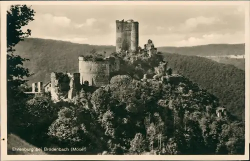 Ansichtskarte Brodenbach Ehrenburg Mosel - Fotokarte 1930