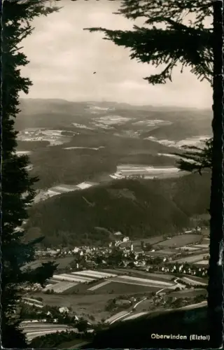 Ansichtskarte Oberwinden Elztal-Winden Stadt und Fernblick 1959