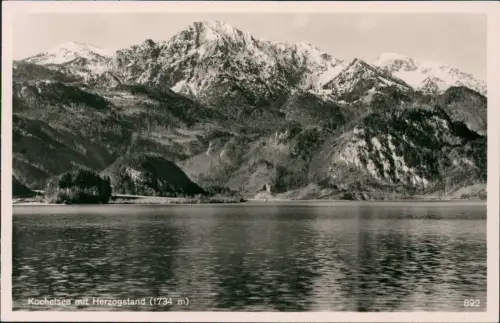 Ansichtskarte Schlehdorf Kochelsee mit Herzogstand (1734 m) 1932