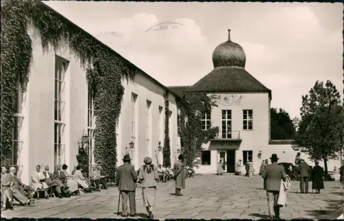 Ansichtskarte Bad Wiessee Kurhausterrasse - Fotokarte 1956
