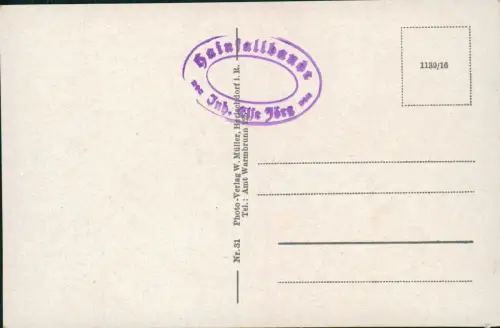 Hain im Riesengebirge-Giersdorf  Podgórzyn  Hainfall 547 m ü. M. 1938