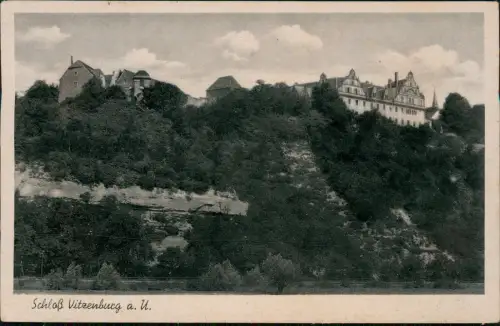Ansichtskarte Vitzenburg-Querfurt Schloß Vitzenburg a. U. 1940