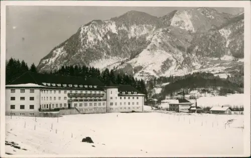 Ansichtskarte Marquartstein Stadtpartie im Winter 1934