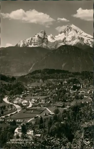 Ansichtskarte Berchtesgaden Stadtpartie 1963