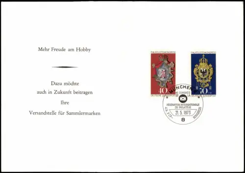Briefmarke/Stamp  Heft IBRA München Briefmarke 1973