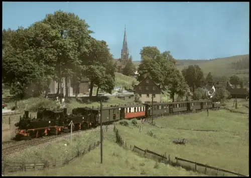 Hammerunterwiesenthal-Oberwiesenthal Dampflokomotive Traditionsbahn 1996