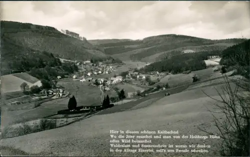 Ansichtskarte Kailbach (Odenwald)-Oberzent Blick ins Tal 1955