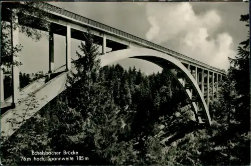 Ansichtskarte Rottenbuch Echelsbacher Brücke Ammerhochbrücke Fotokarte 1961