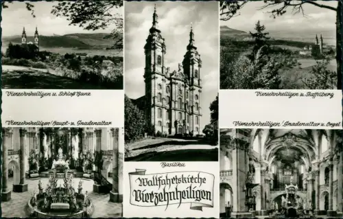 Bad Staffelstein Wallfahrtskirche Basilika Vierzehnheiligen Mehrbild 1968