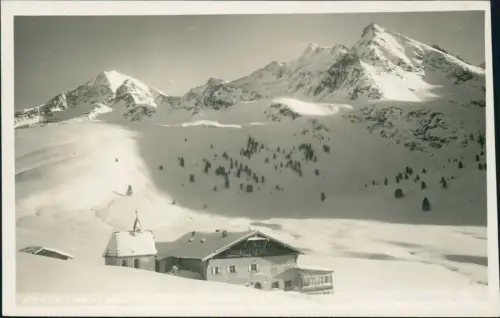 Ansichtskarte Kühtai Stadtpartie Haus Winter Alpen 1930